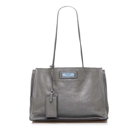 Prada tote in grey great condition - Picture 6 of 10